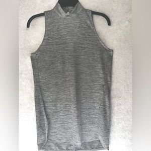 Bar III Women  Grey Knit Mock Turtleneck Keyhole Lightweight Size M